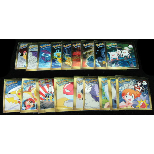 Pokemon Complete Set of Rare Artbox 1999 Gold Stickers R01-R18 